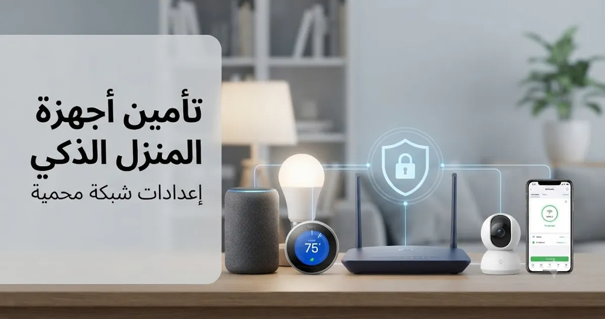 أجهزة منزل ذكي آمنة متصلة عبر إعدادات شبكة محمية