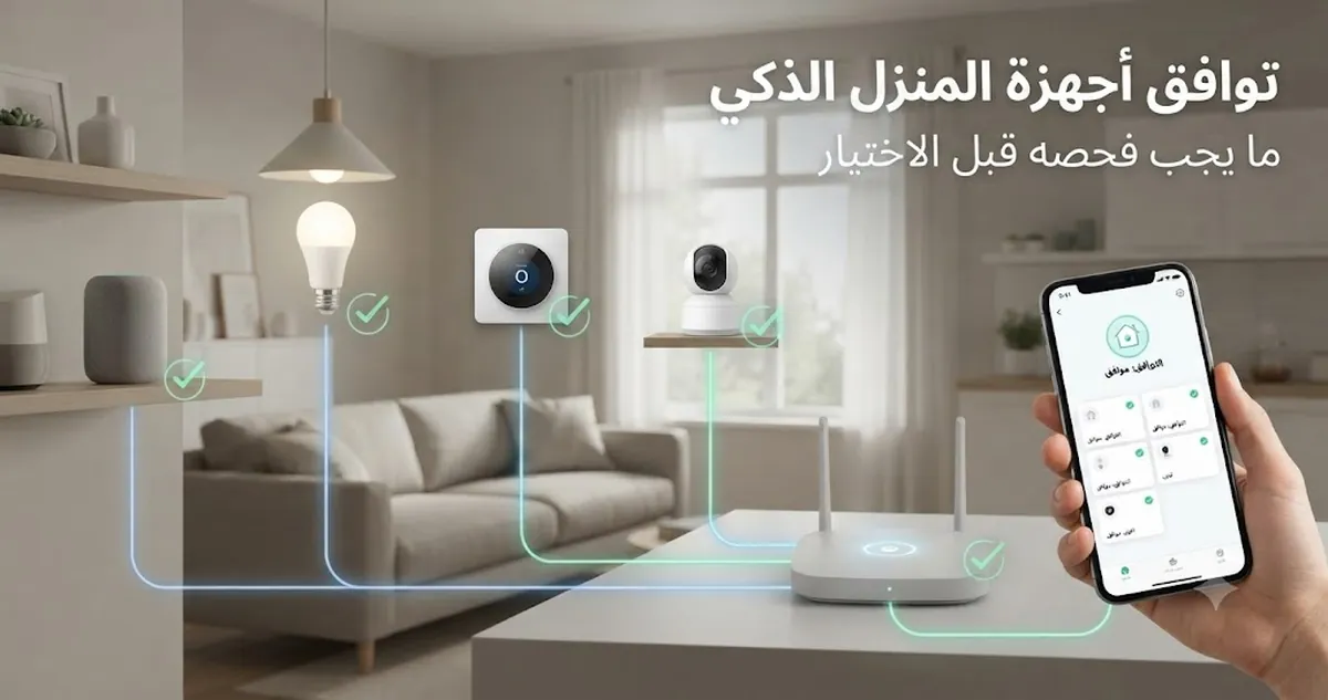 أجهزة منزل ذكي يتم فحص توافقها مع الشبكة المنزلية وتطبيق التحكم