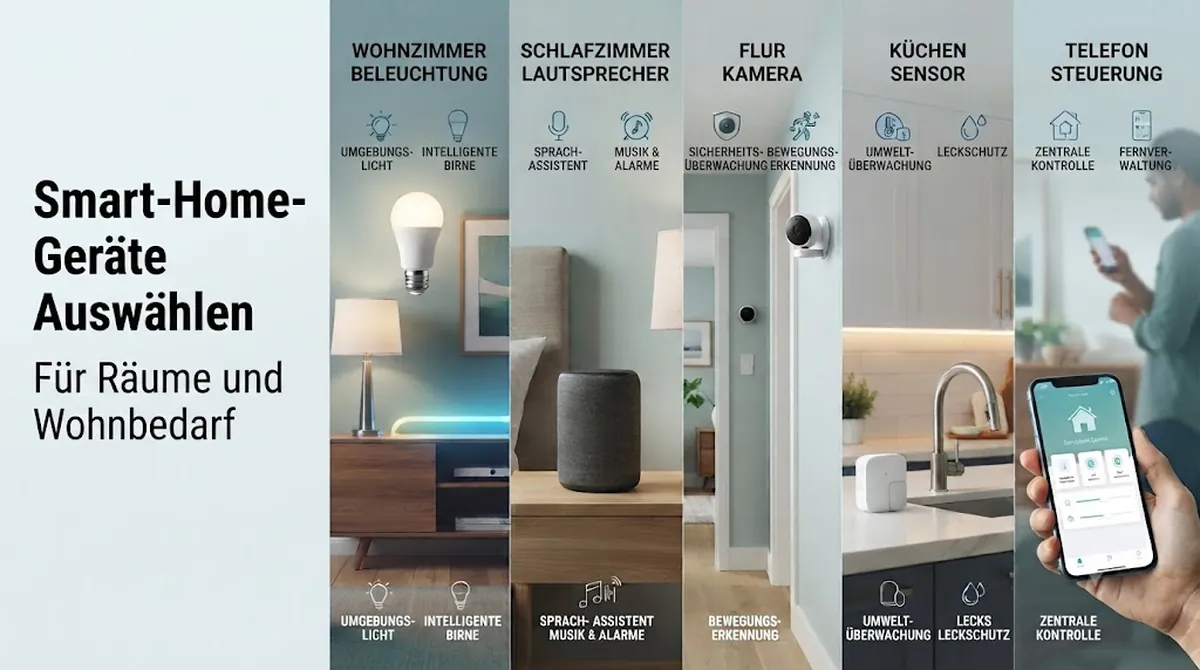 Smart-Home-Geräte im Vergleich für verschiedene Räume und Wohnbedürfnisse