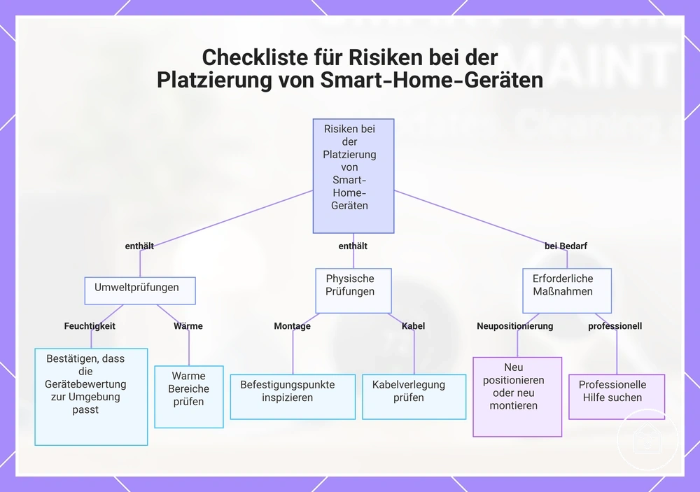 Checkliste für Risiken bei der Platzierung von Smart-Home-Geräten