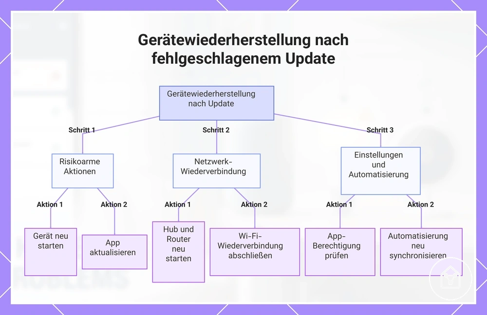 Gerätewiederherstellung nach fehlgeschlagenem Update