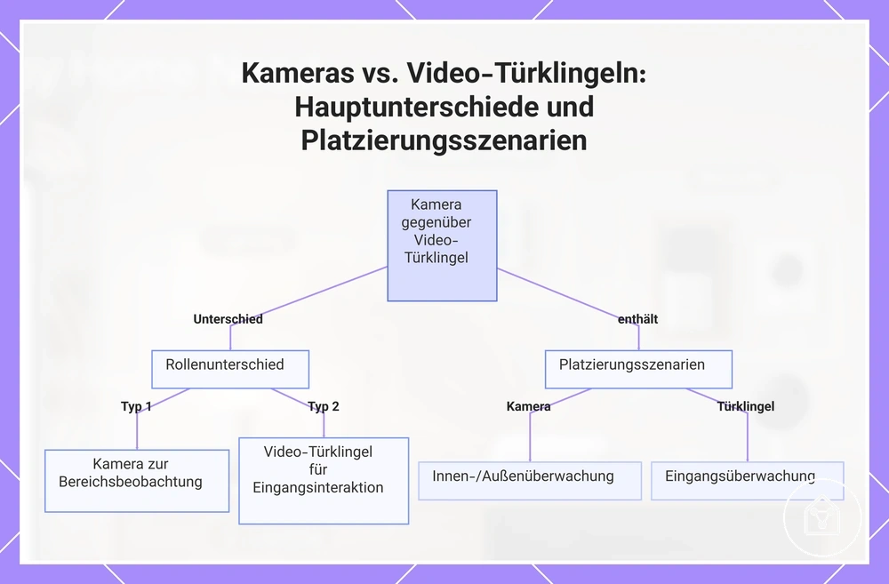 Kameras vs. Video-Türklingeln: Hauptunterschiede und Platzierungsszenarien