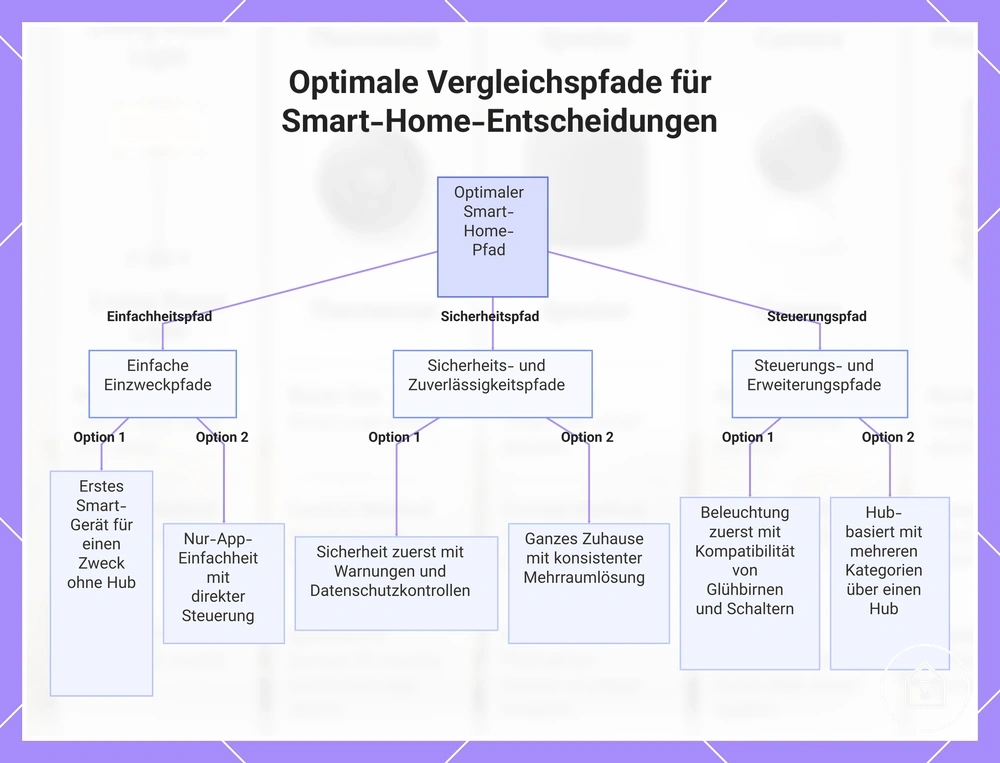 Optimale Vergleichspfade für Smart-Home-Entscheidungen