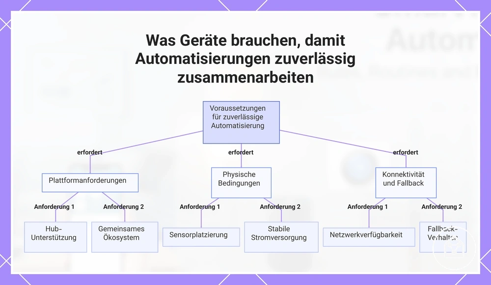 Was Geräte brauchen, damit Automatisierungen zuverlässig zusammenarbeiten