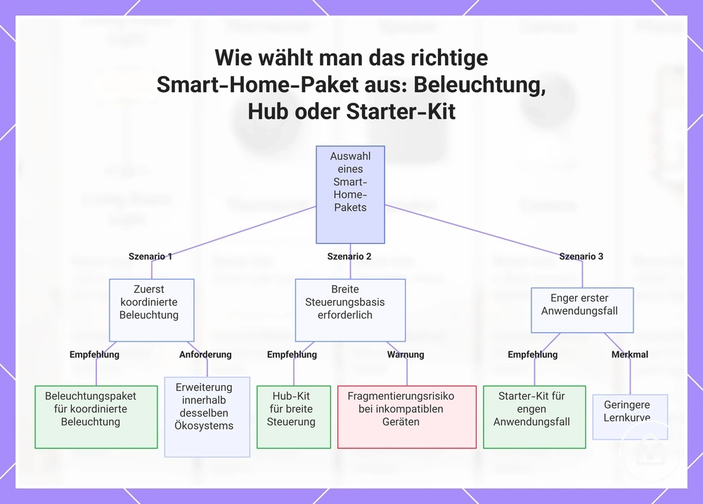 Wie wählt man das richtige Smart-Home-Paket aus: Beleuchtung, Hub oder Starter-Kit