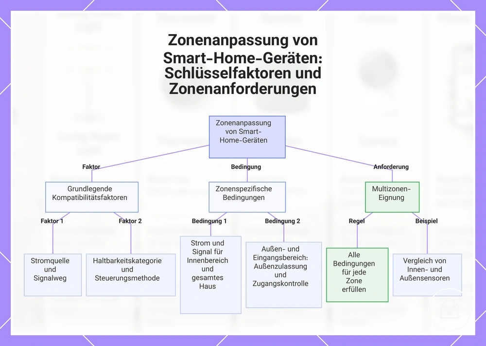 Zonenanpassung von Smart-Home-Geräten: Schlüsselfaktoren und Zonenanforderungen