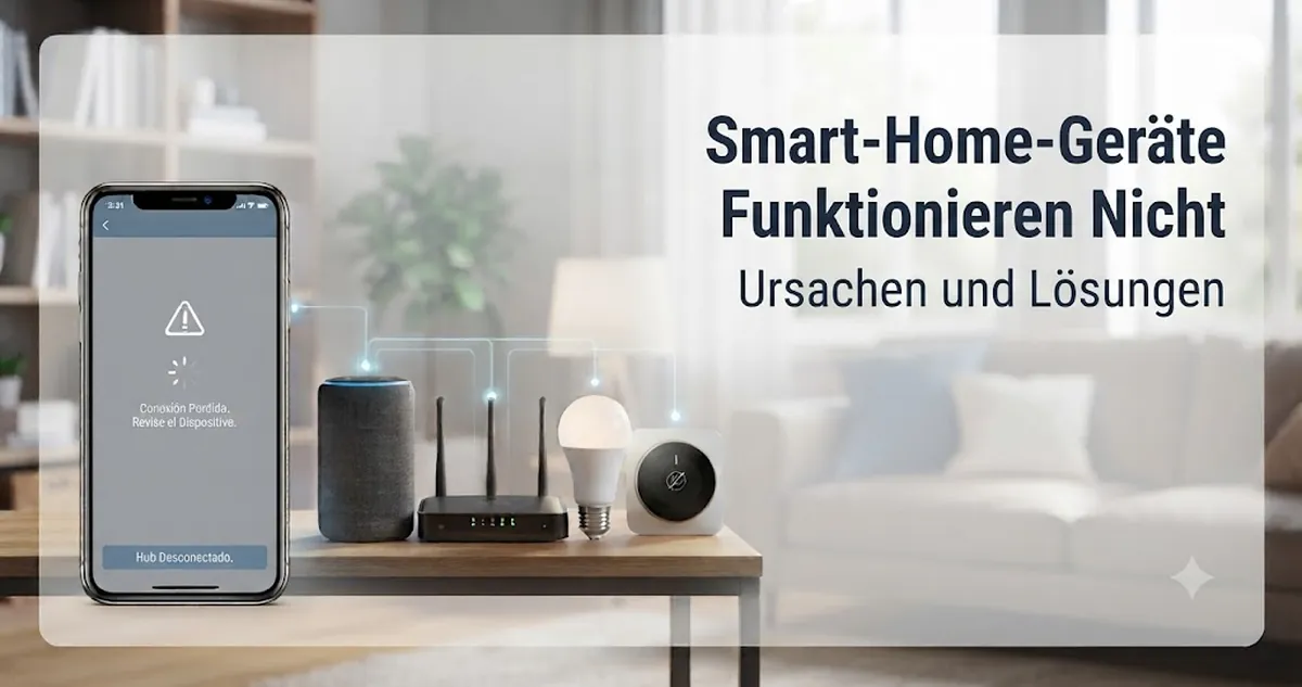 Fehlersuche bei Smart-Home-Geräten mit Verbindungs- und App-Fehleranzeigen