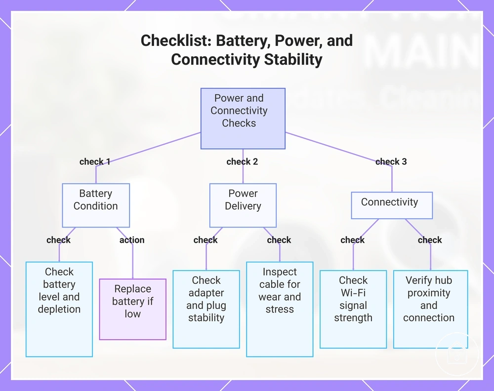Checklist: Battery, Power, and Connectivity Stability