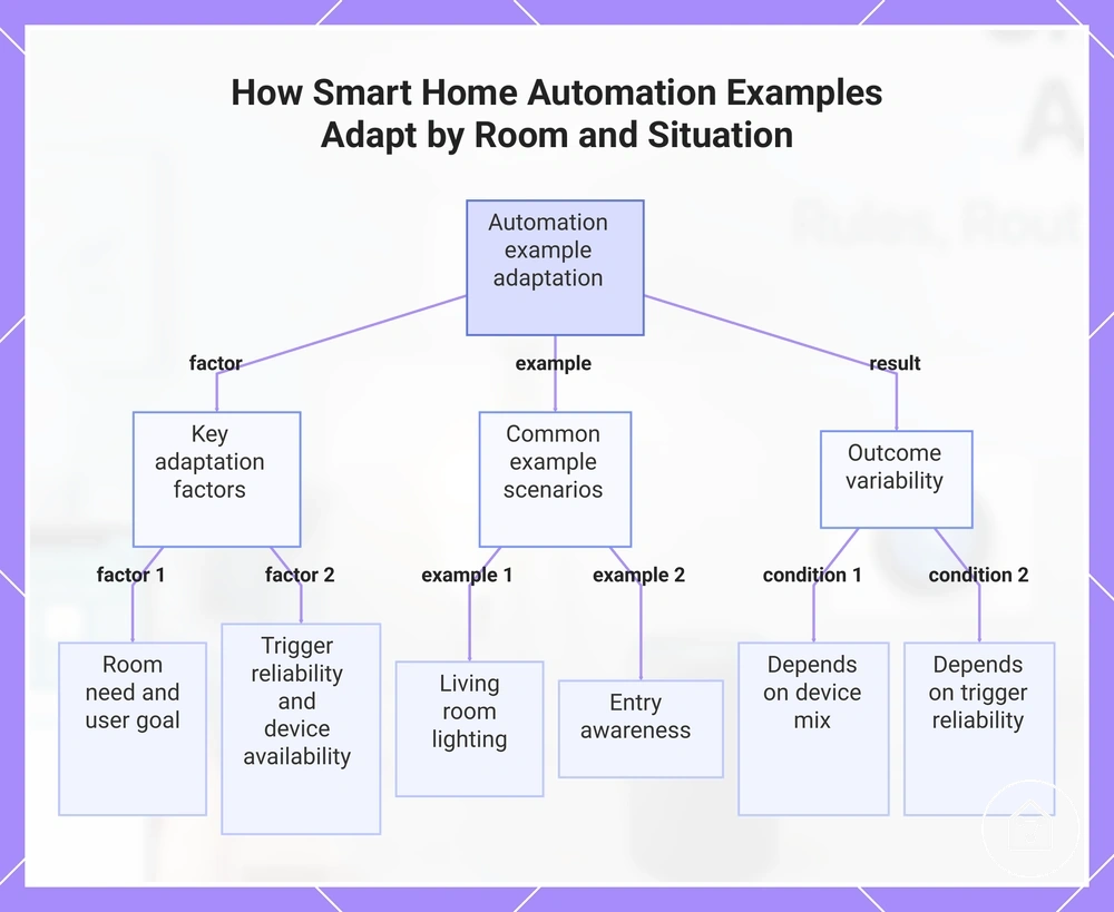 How Smart Home Automation Examples Adapt by Room and Situation