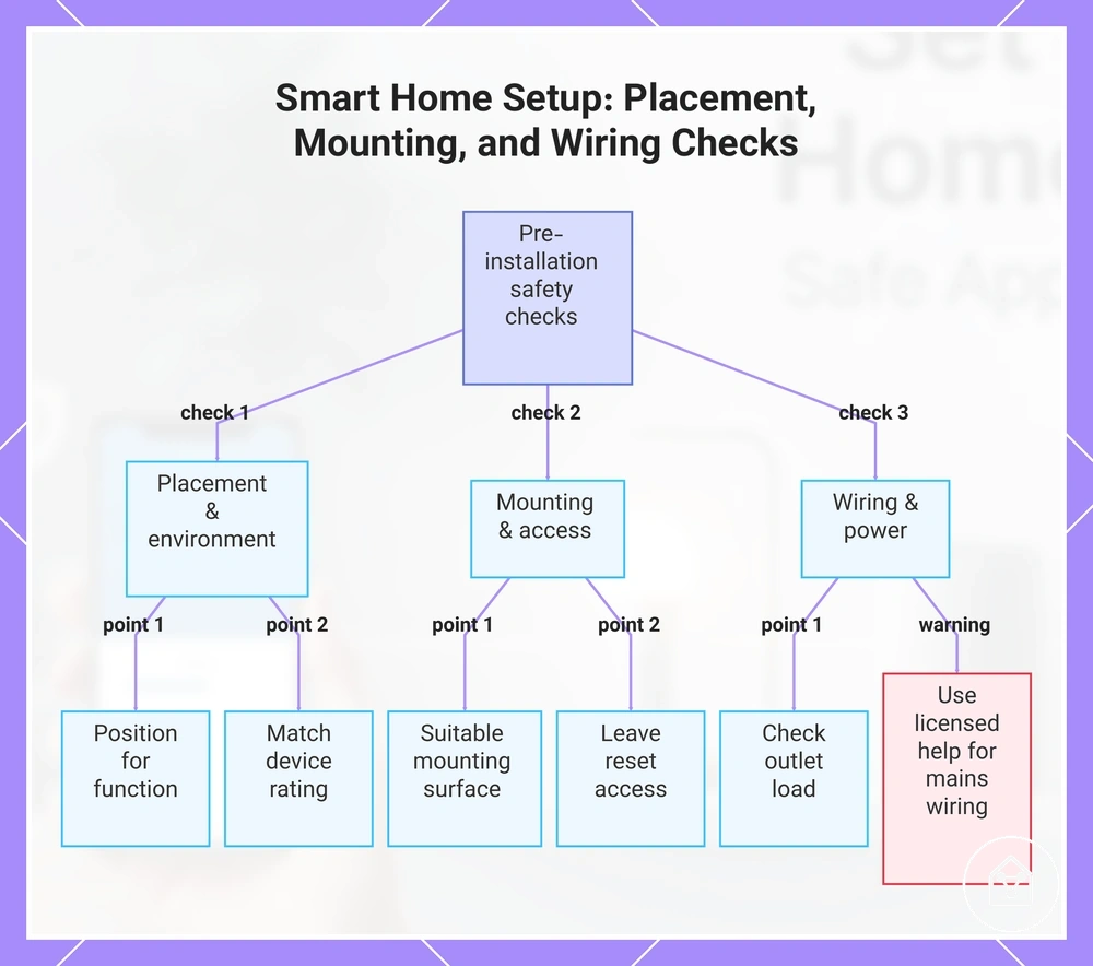 Smart Home Setup: Placement, Mounting, and Wiring Checks