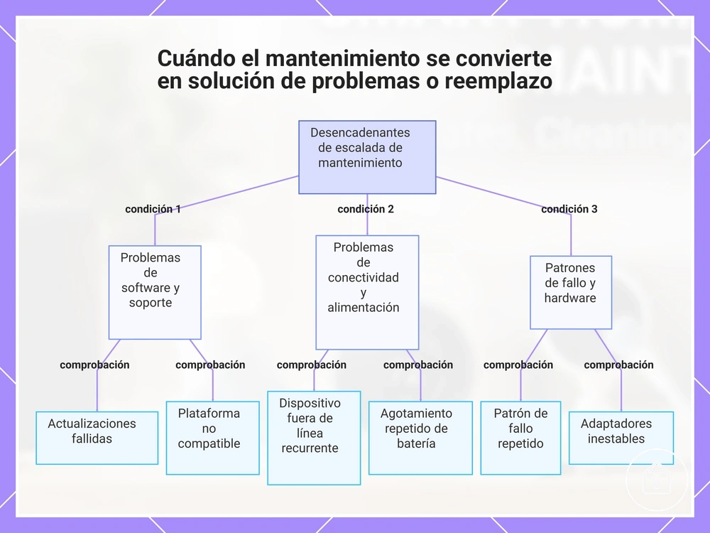 Cuándo el mantenimiento se convierte en solución de problemas o reemplazo