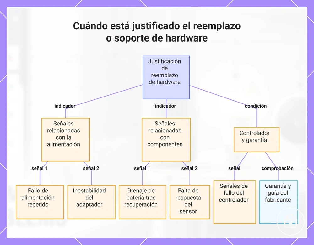 Cuándo está justificado el reemplazo o soporte de hardware