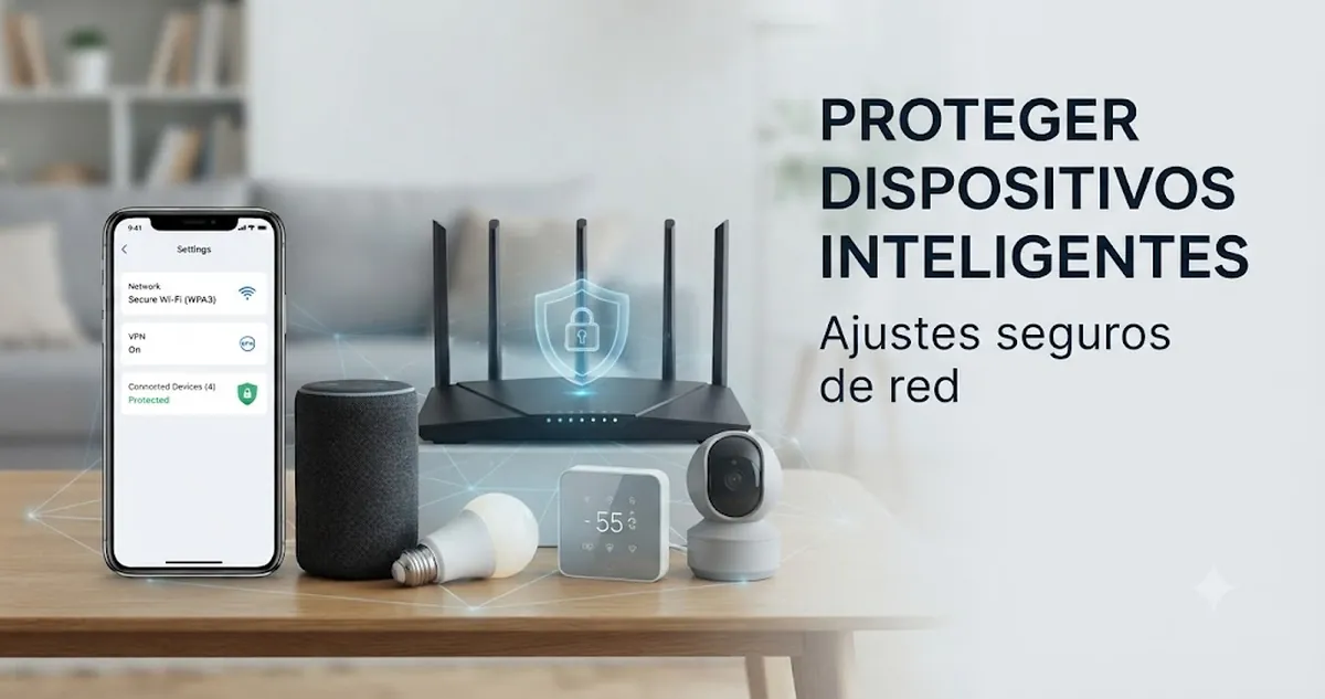 Dispositivos de hogar inteligente protegidos mediante ajustes seguros de red