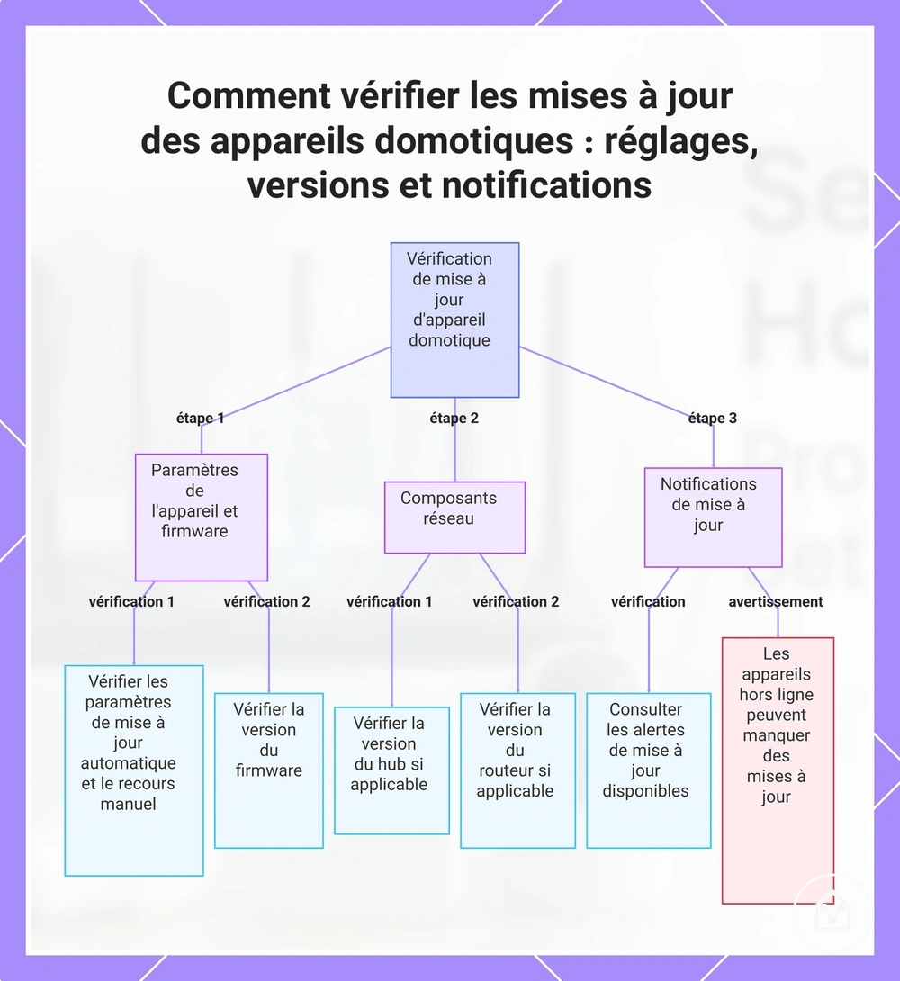 Comment vérifier les mises à jour des appareils domotiques : réglages, versions et notifications