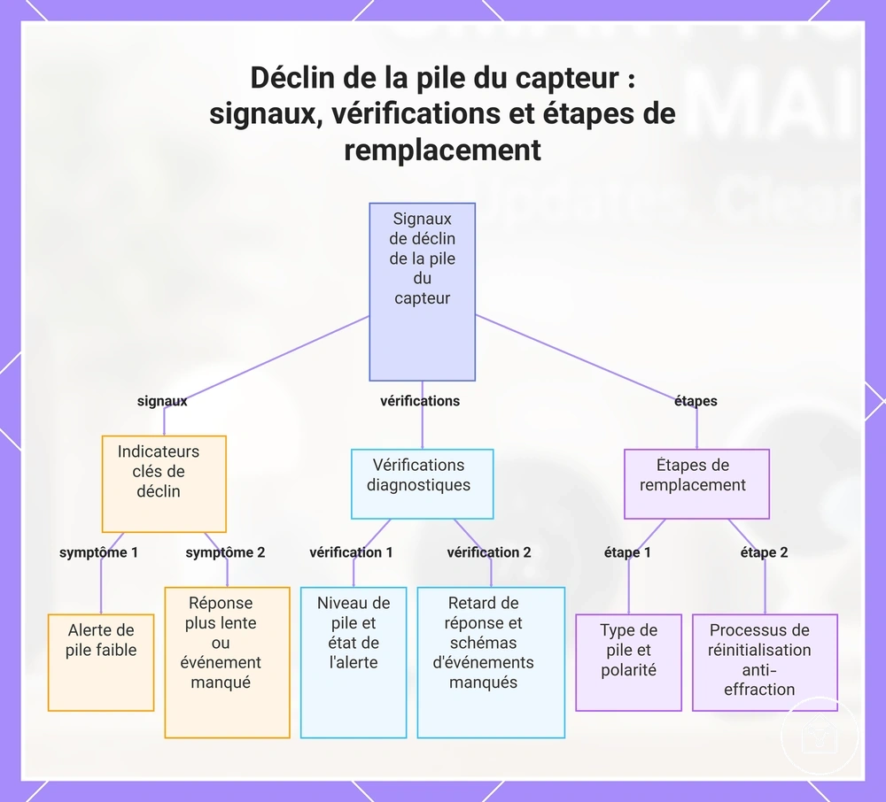 Déclin de la pile du capteur : signaux, vérifications et étapes de remplacement