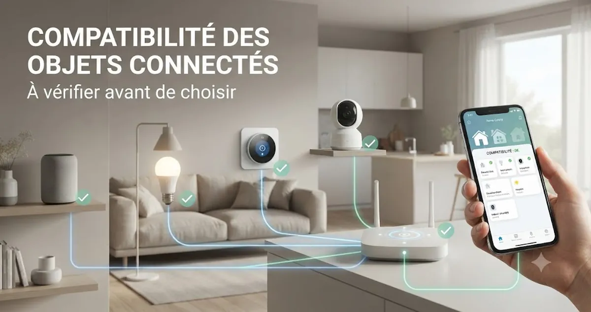 Objets connectés vérifiés pour leur compatibilité avec un réseau domestique et une application de contrôle