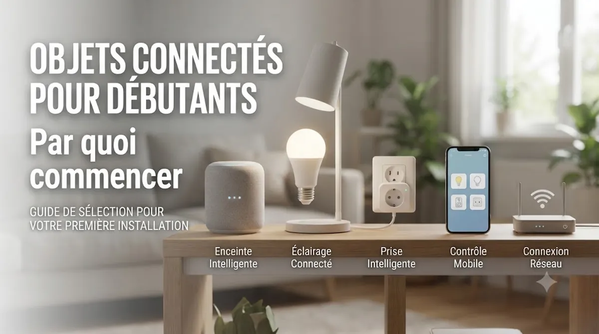 Objets connectés simples pour une première installation à la maison