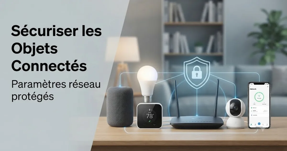 Objets connectés reliés avec des paramètres réseau protégés