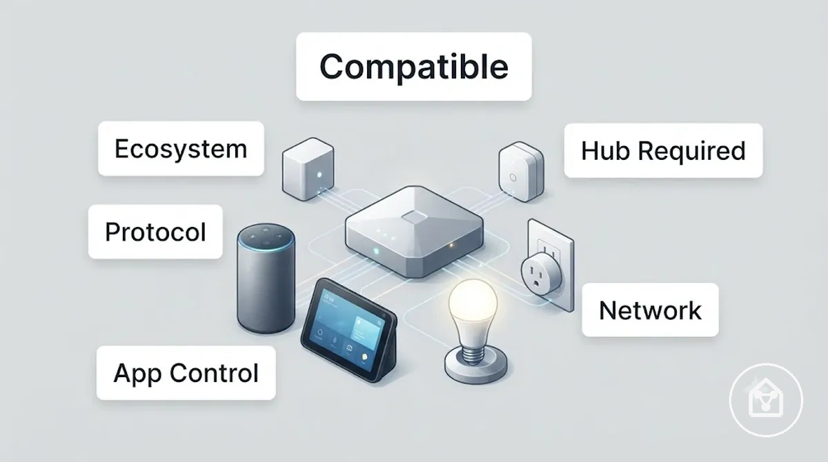 Fatores de compatibilidade para selecionar dispositivos de casa inteligente que funcionam juntos de forma confiável