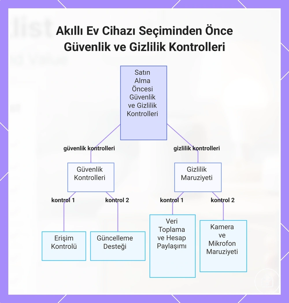 Akıllı Ev Cihazı Seçiminden Önce Güvenlik ve Gizlilik Kontrolleri