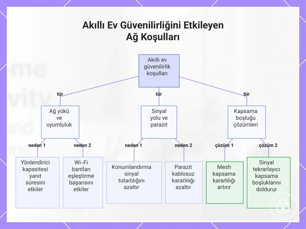 Akıllı Ev Güvenilirliğini Etkileyen Ağ Koşulları