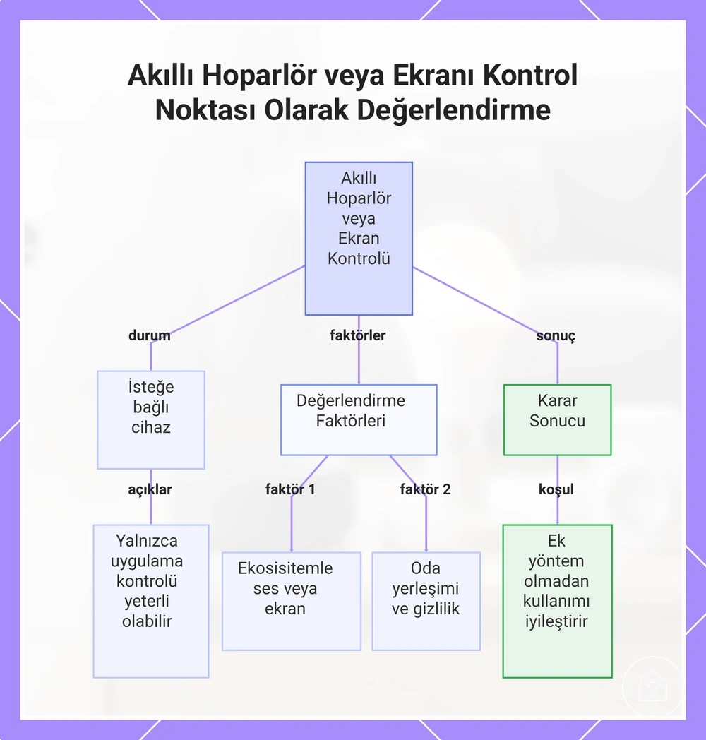 Akıllı Hoparlör veya Ekranı Kontrol Noktası Olarak Değerlendirme