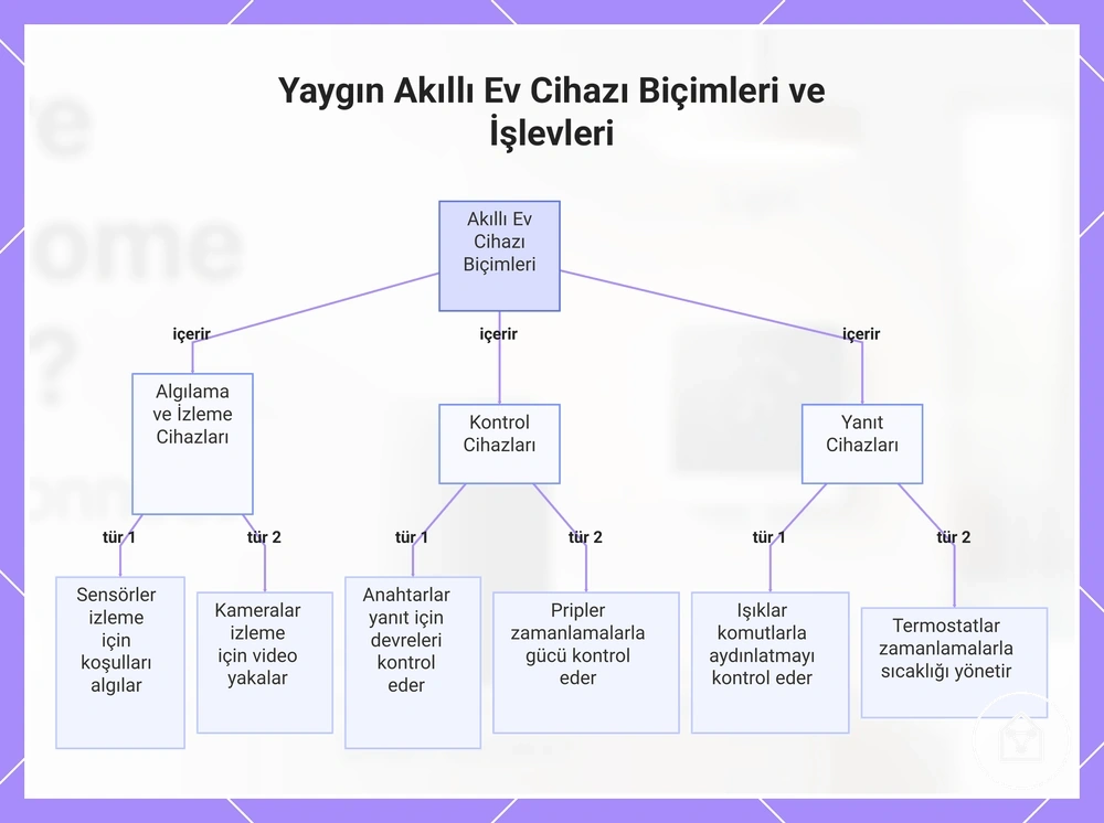 Yaygın Akıllı Ev Cihazı Biçimleri ve İşlevleri
