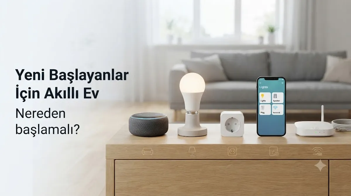 İlk ev kurulumu için sade ve başlangıca uygun akıllı ev cihazları