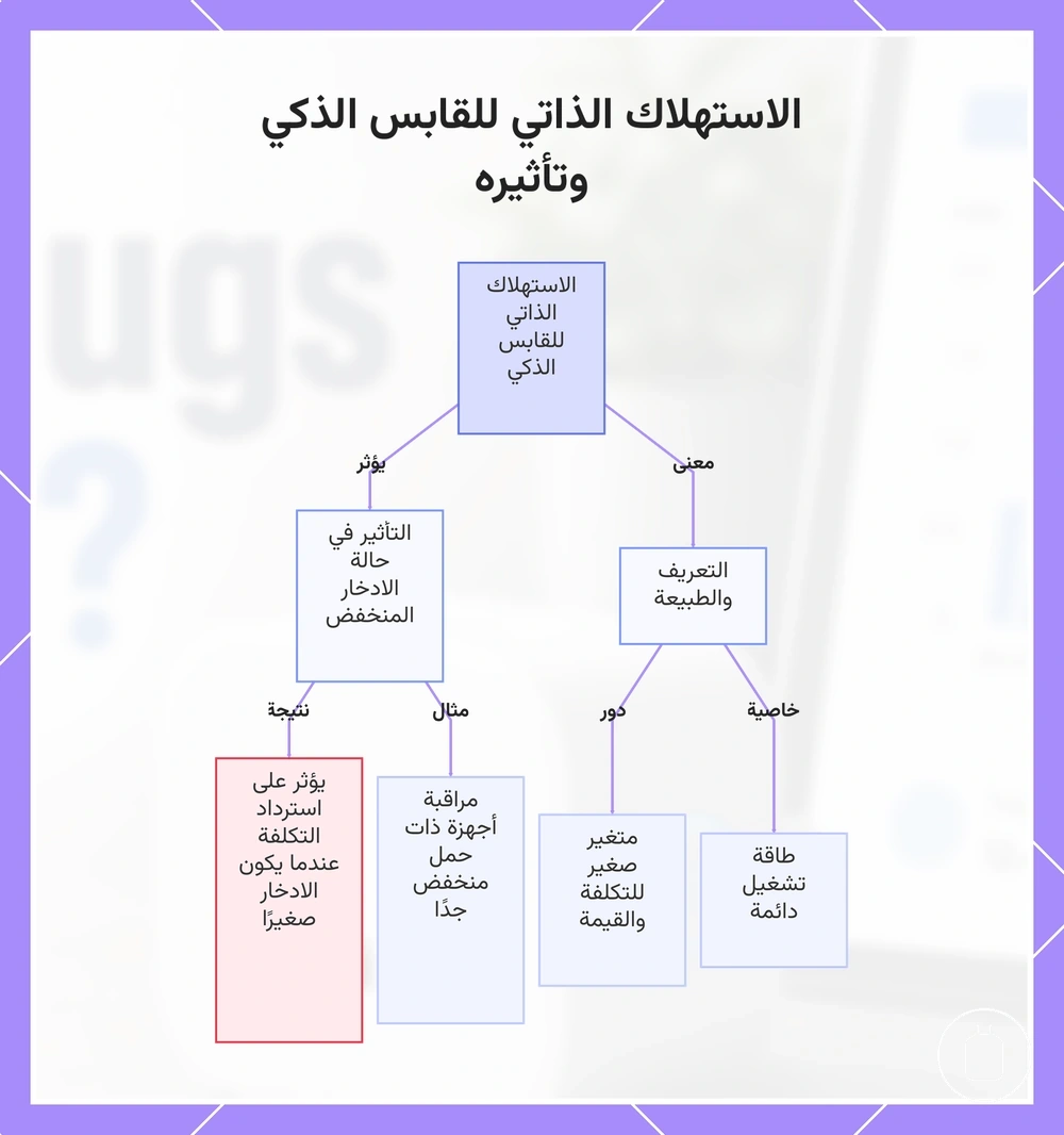 الاستهلاك الذاتي للقابس الذكي وتأثيره