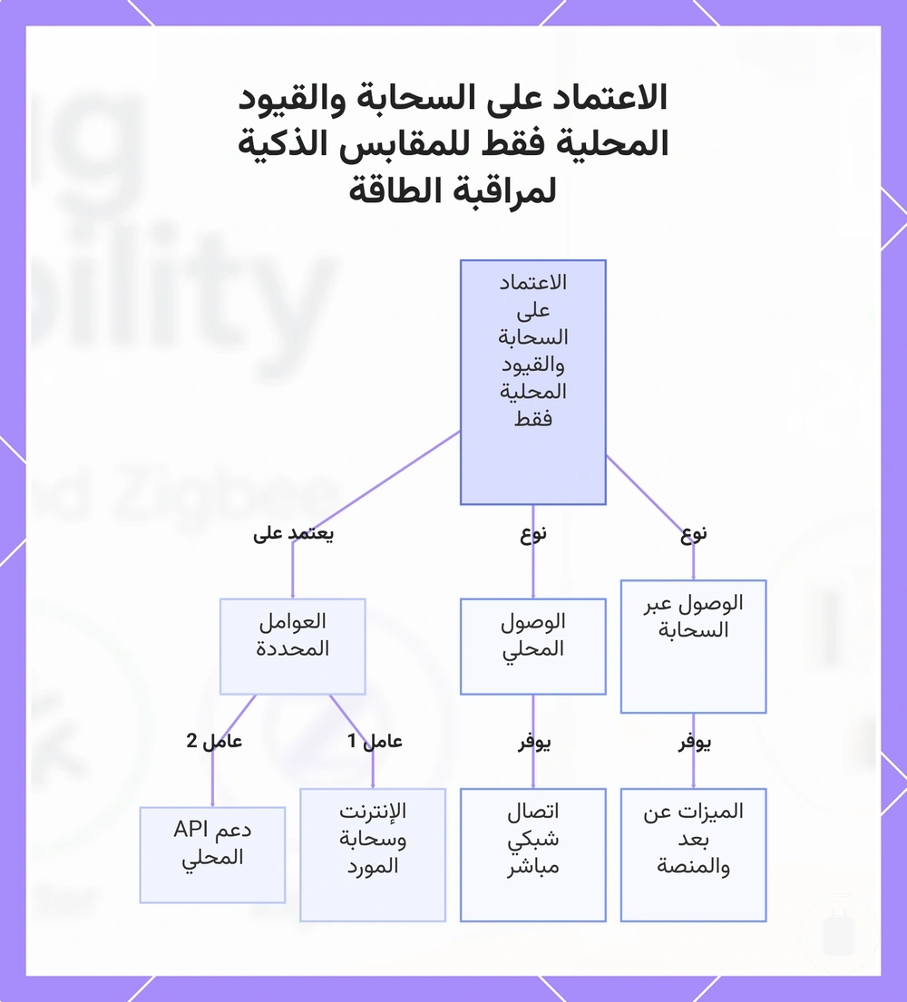 الاعتماد على السحابة والقيود المحلية فقط للمقابس الذكية لمراقبة الطاقة