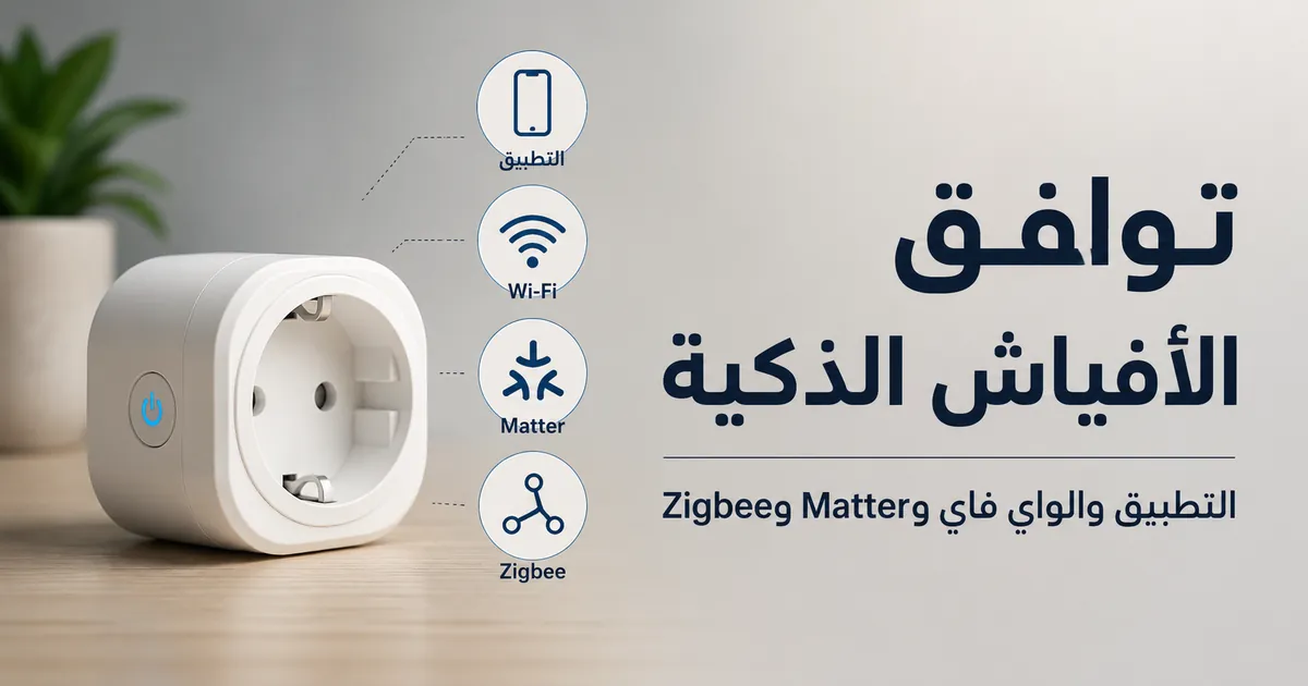 فيش ذكي لمراقبة الطاقة مع رموز توافق التطبيق والواي فاي وMatter وZigbee
