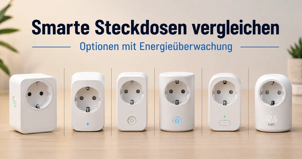 Mehrere smarte Steckdosen mit Energieüberwachung für den Vergleich vor dem Kauf