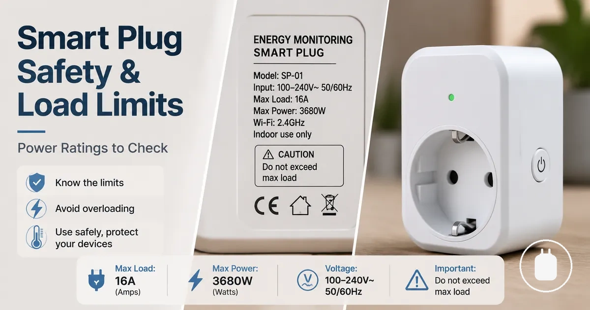 Mobile app dashboard displaying energy tracking data from a smart plug
