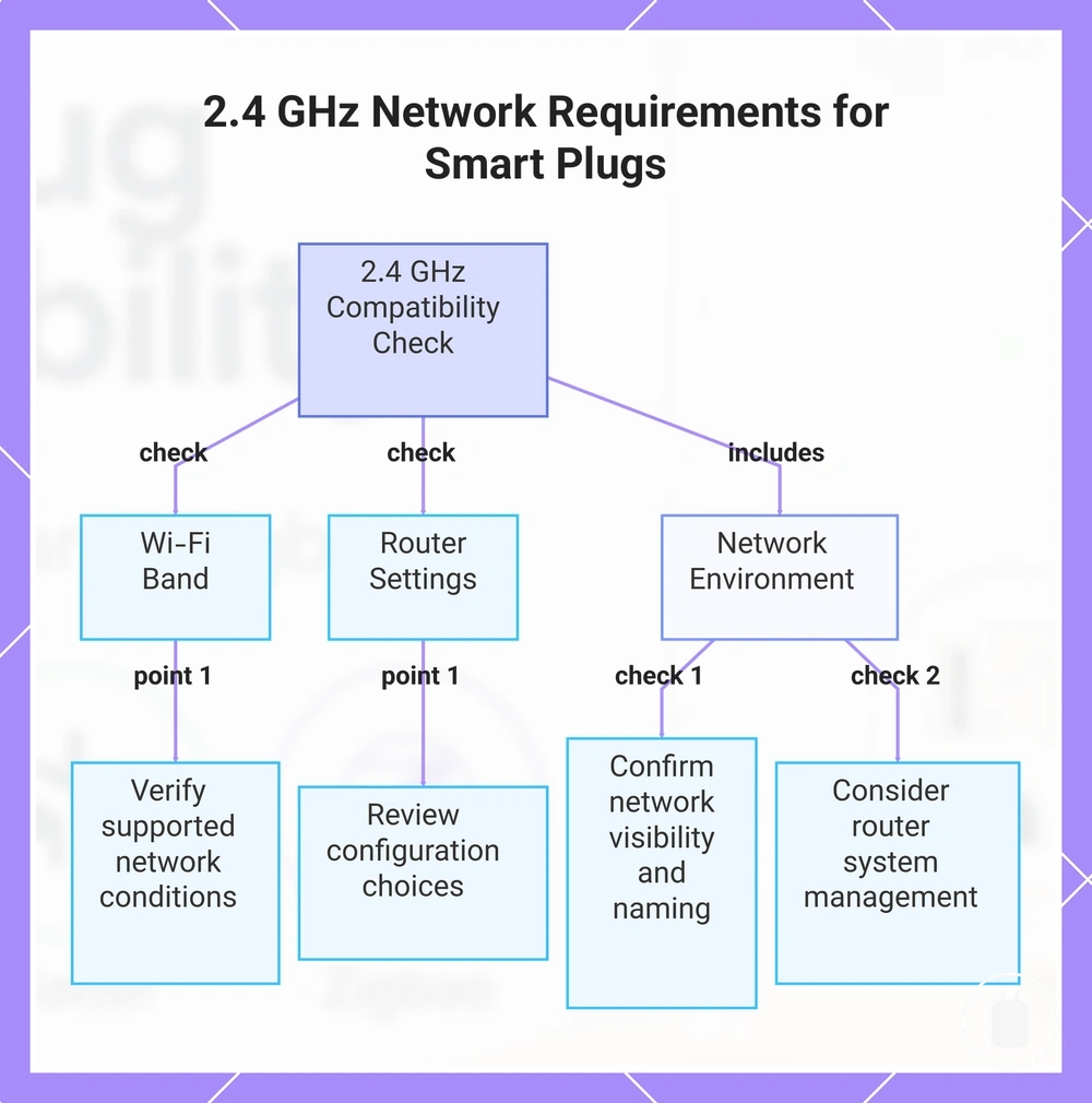 2.4 GHz Network Requirements for Smart Plugs