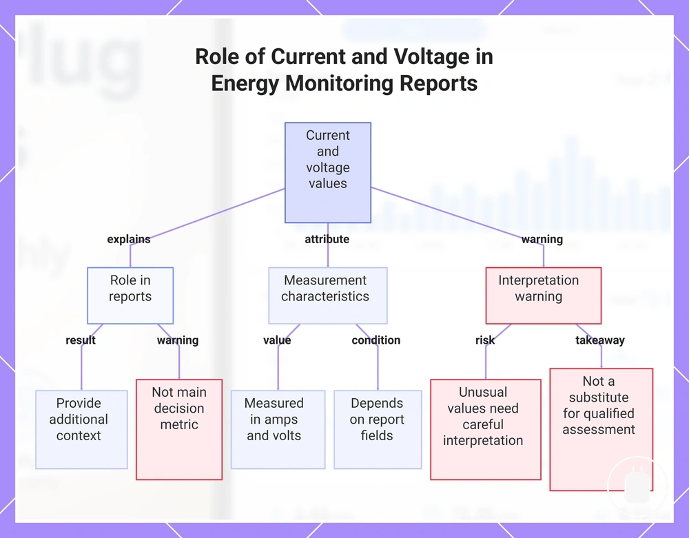 Role of Current and Voltage in Energy Monitoring Reports