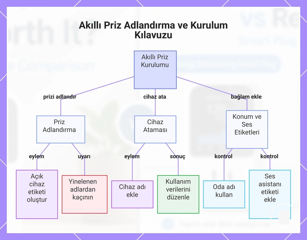 Akıllı Priz Adlandırma ve Kurulum Kılavuzu