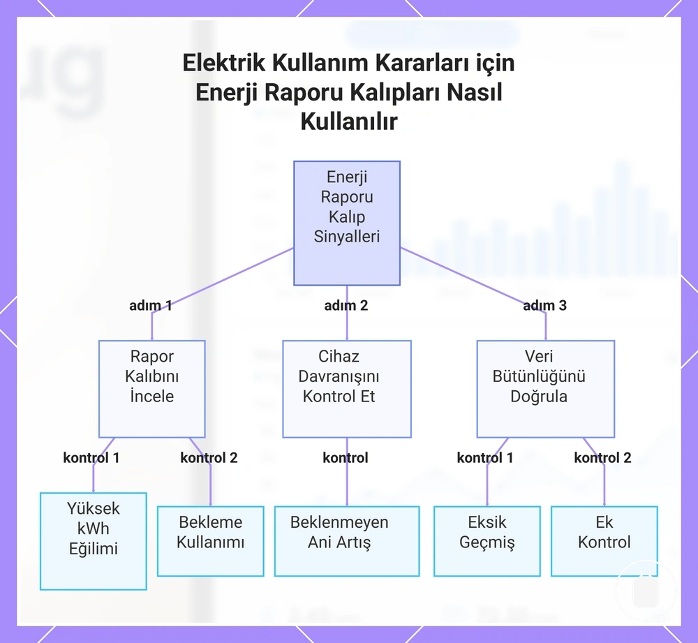 Elektrik Kullanım Kararları için Enerji Raporu Kalıpları Nasıl Kullanılır