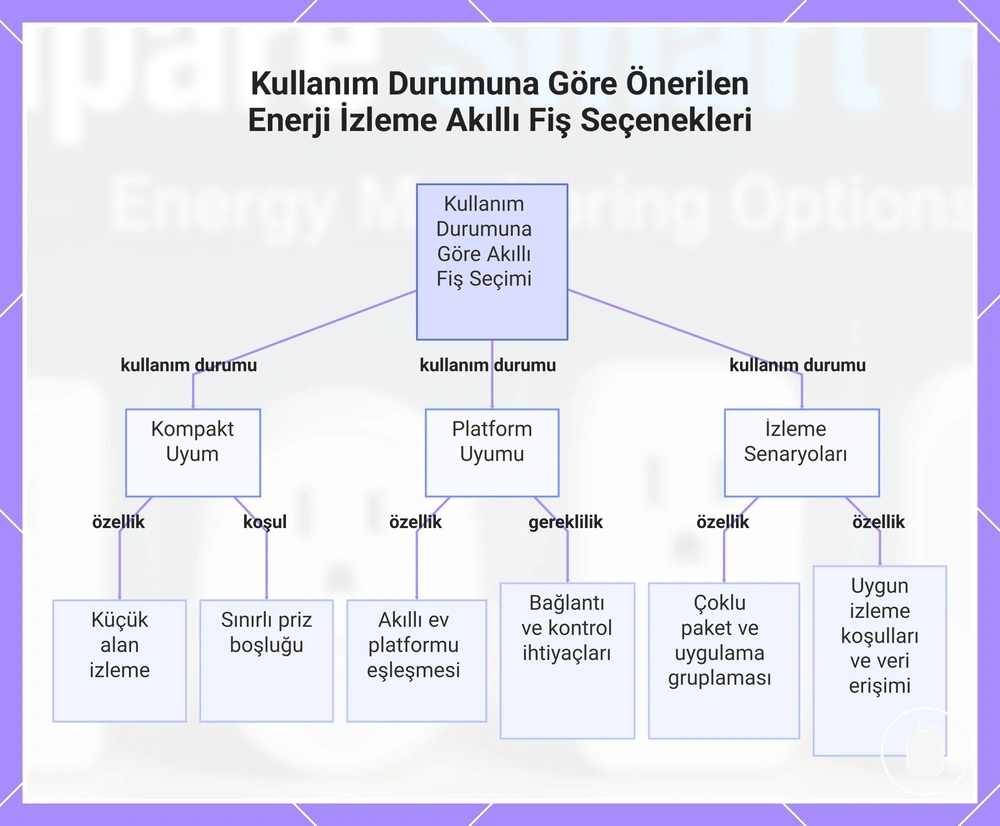 Kullanım Durumuna Göre Önerilen Enerji İzleme Akıllı Fiş Seçenekleri