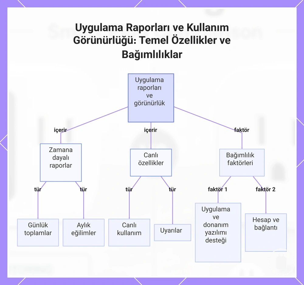 Uygulama Raporları ve Kullanım Görünürlüğü: Temel Özellikler ve Bağımlılıklar